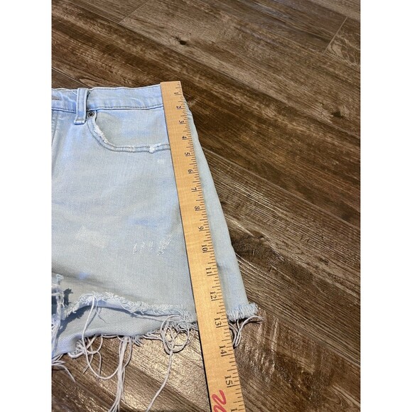 Old navy Sky High A line high rise shorts women's size 8 secret pockets Cut Offs - Picture 5 of 9